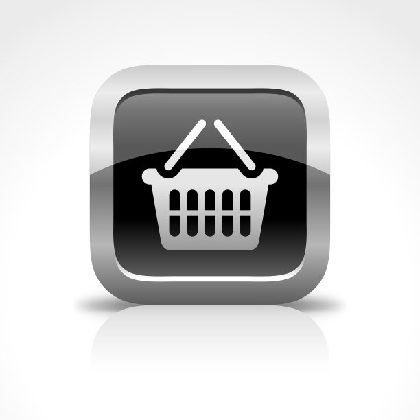 购物篮按钮图标图片下载