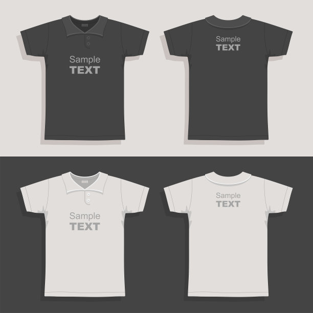 男士t恤设计模板图片下载