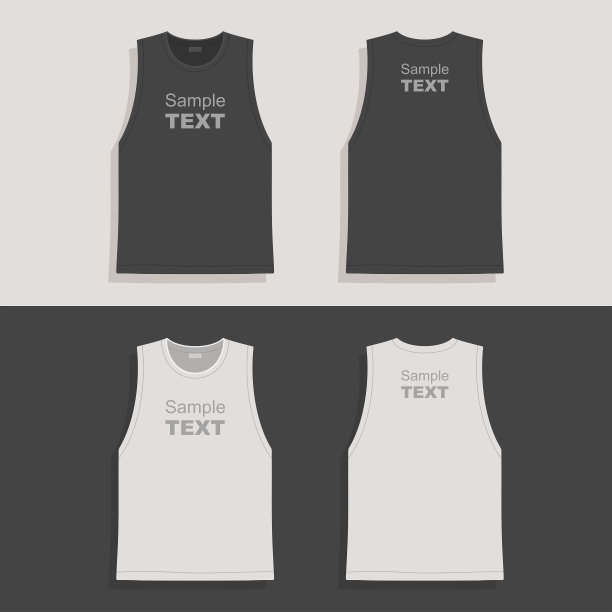 男士t恤设计模板图片下载