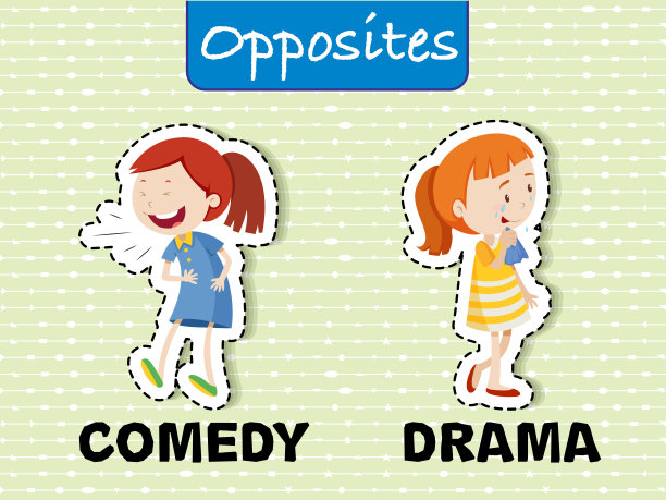 相反的字在绿色背景图片下载