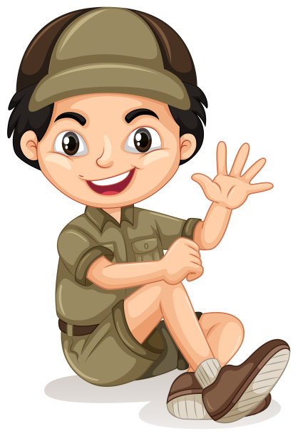 一个可爱的男孩坐下来图片下载