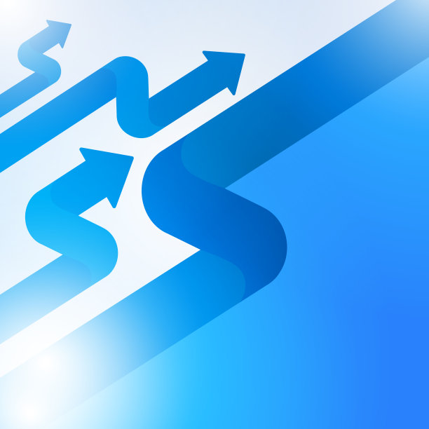 摘要蓝色箭头符号成长为技术背景图片下载
