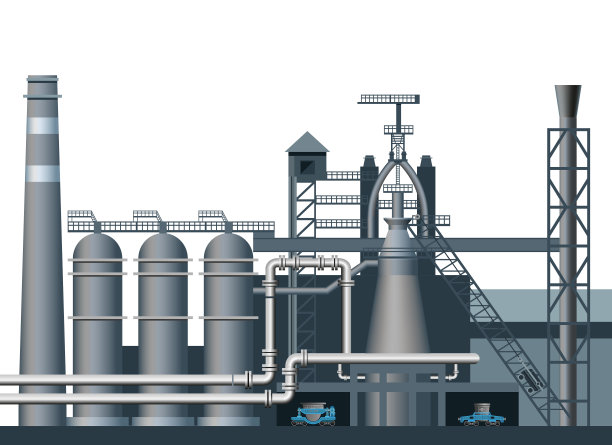 高炉车间。图片下载