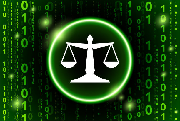 正义平衡二进制码矢量模式背景图片下载