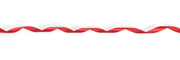 红色扭带隔离图片下载
