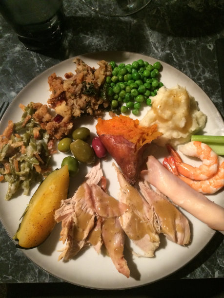 Small-portioned感恩节晚餐图片下载