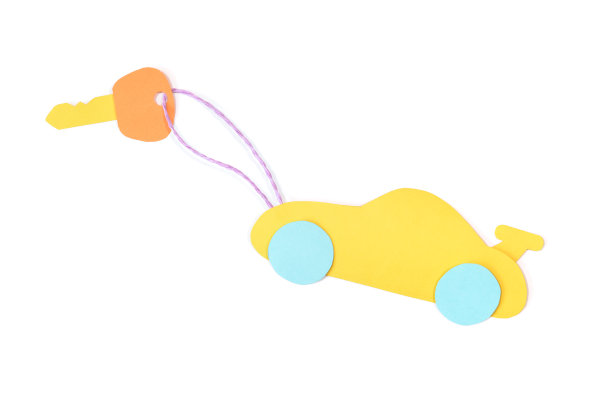 跑车剪纸上的白色背景图片下载