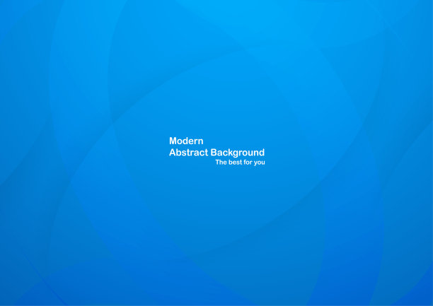 抽象蓝色曲线背景与复制空间的白色文本。封面，宣传册，网页横幅和杂志的现代模板设计。图片下载