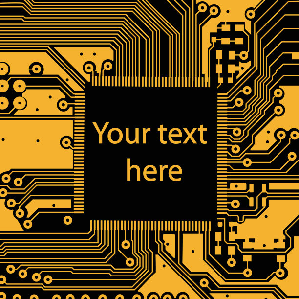 高科技电子电路板矢量背景图片下载