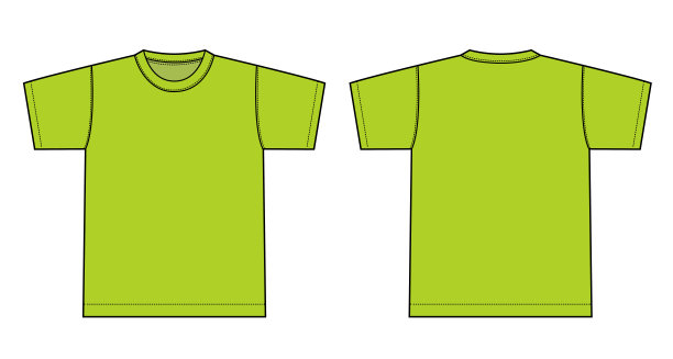 t恤插图(黄绿色/浅绿色)图片下载
