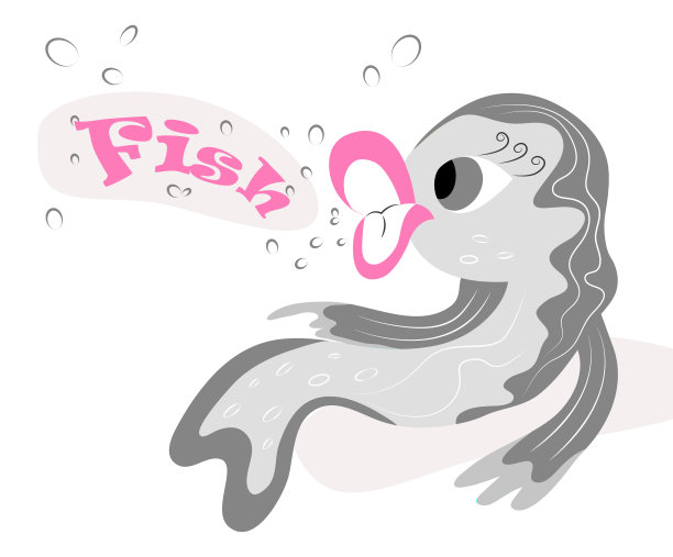 可爱的鱼在水里吹泡泡图片下载