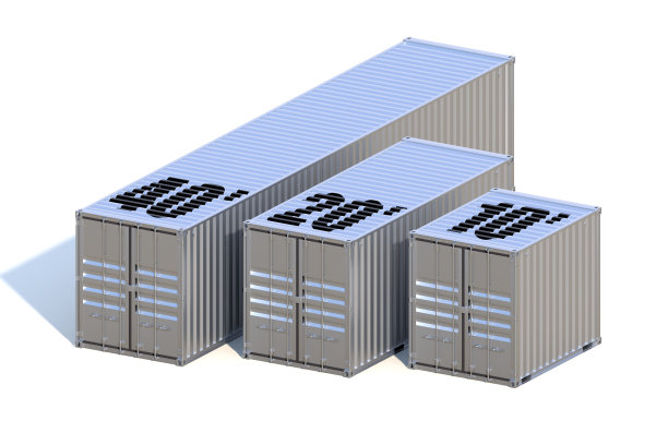 金属货船集装箱10 20和40英尺长图片下载