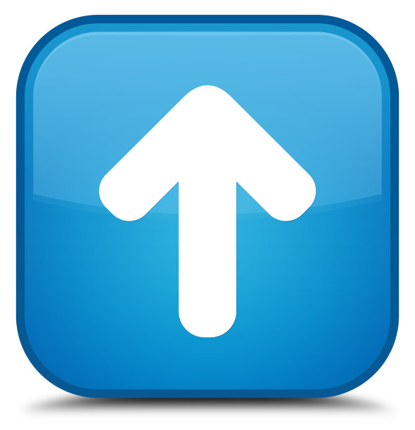 上传箭头图标特殊青蓝方框按钮图片下载