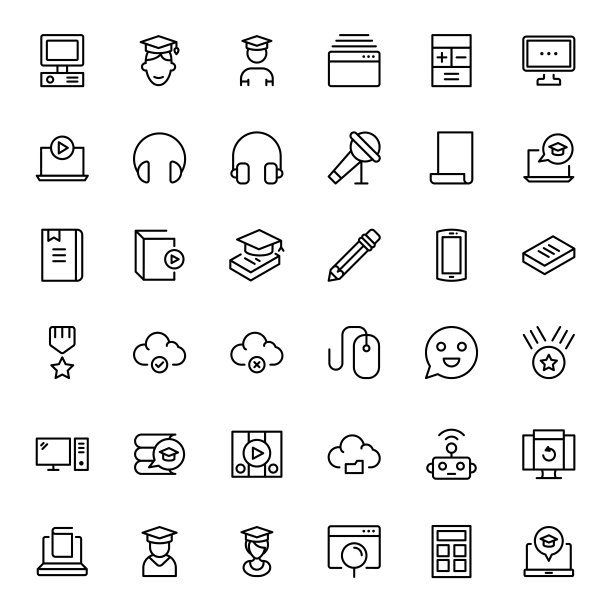 平的图标集图片下载