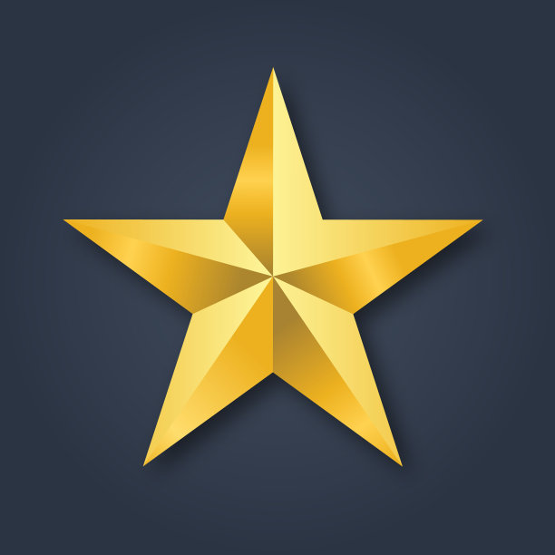 金色圣诞之星图片下载