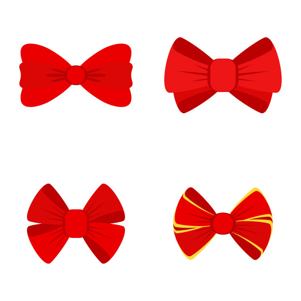 红色蝴蝶结送礼图片下载