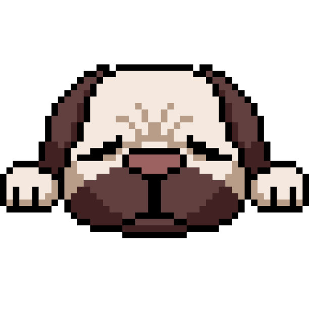 矢量像素艺术孤立的卡通图片下载