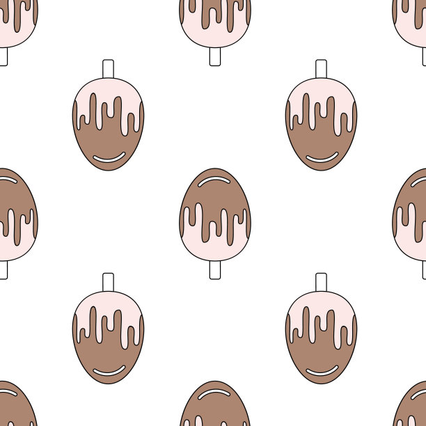 无缝图案与冰淇淋图片下载