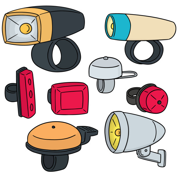 自行车灯和车铃图片下载