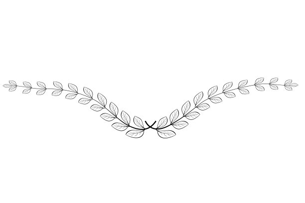 月桂花环矢量图标的剪影，孤立在白色图片下载