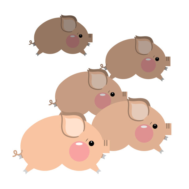 可爱的卡通猪图片下载