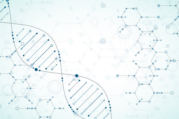 科学模板，DNA分子背景。图片下载