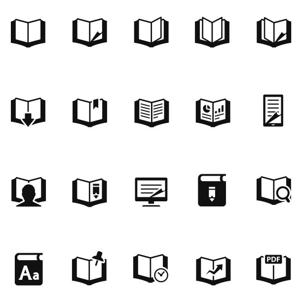 书的图标集图片下载
