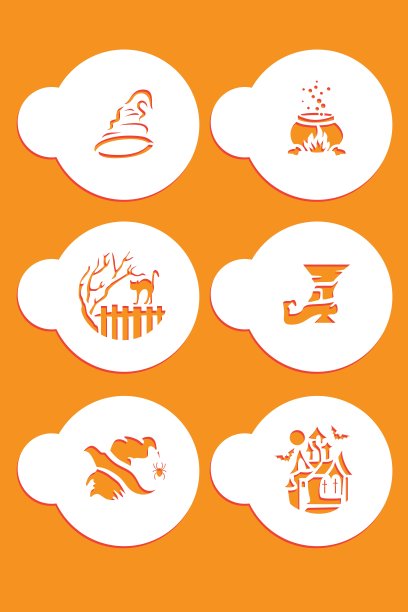 万圣节咖啡模板图片下载