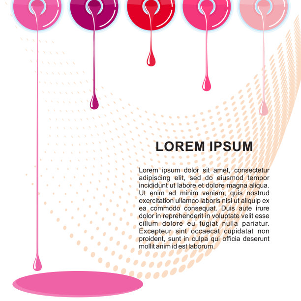指甲油横幅模板图片下载