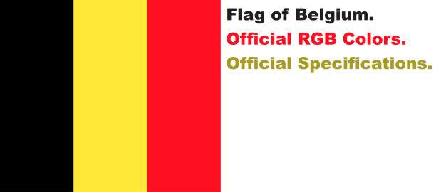 比利时国旗正式RGB颜色图片下载