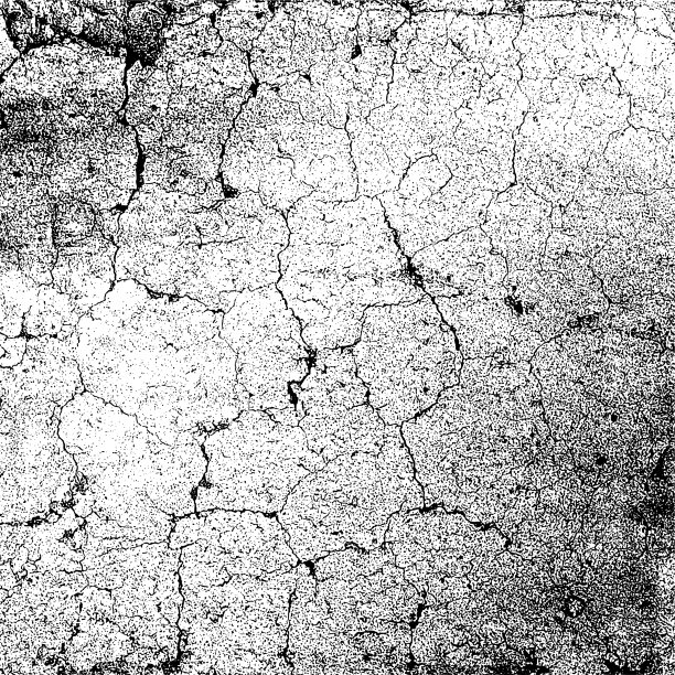 单色垃圾纹理背景。损坏的石墙上有裂缝。图片下载