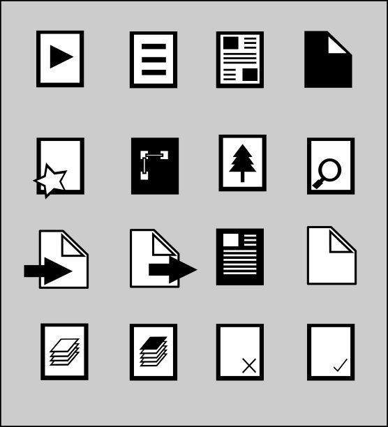 一套纸和文件文件说明。图片下载