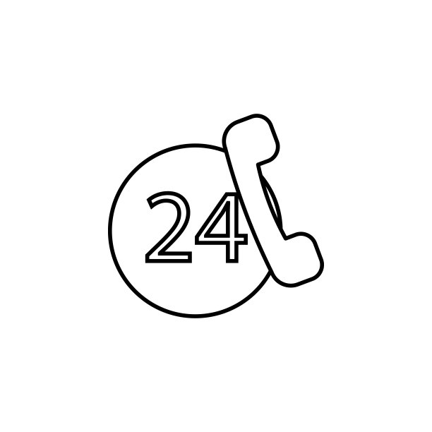 24小时服务图标图片下载