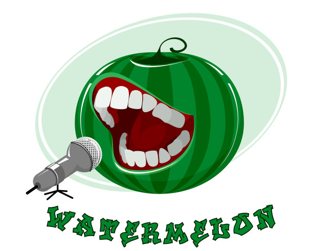 白色的西瓜上唱歌图片下载