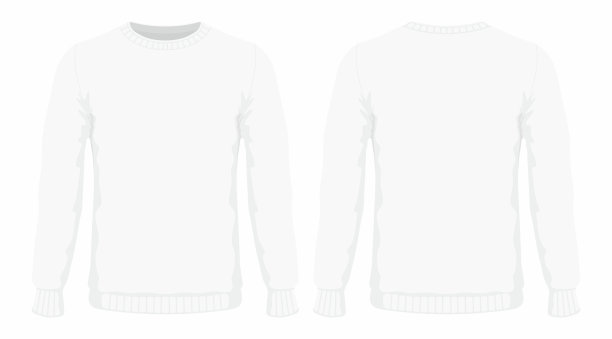 男人的白色毛衣素材图片