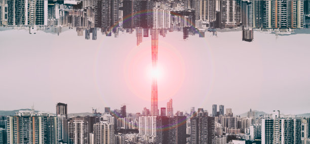 中国深圳,摩天大楼,大都会区素材图片