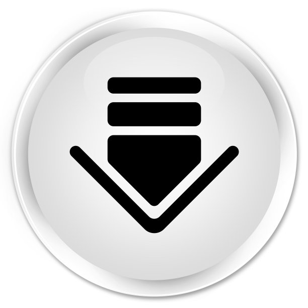 下载图标premium白色圆形按钮图片下载