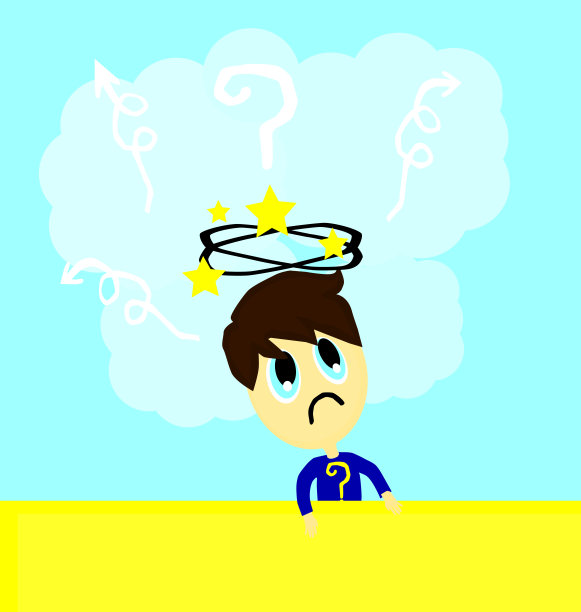 困惑的孩子，耸耸肩，观念混乱。图片下载