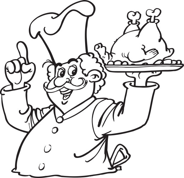 烹饪烤鸡图片下载