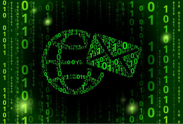 全球包络二进制码矢量模式背景图片下载