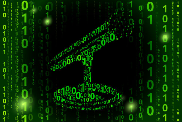 麦克风二进制码矢量模式背景图片下载