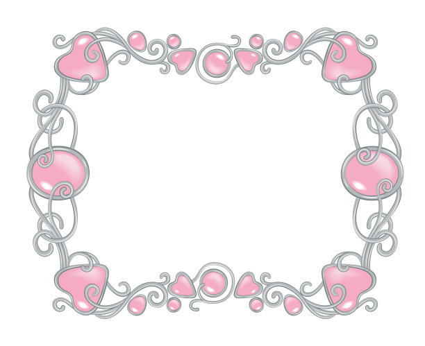 粉色宝石框架图片下载