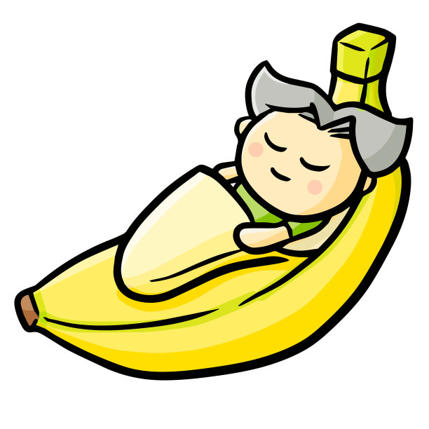 睡在香蕉里图片下载