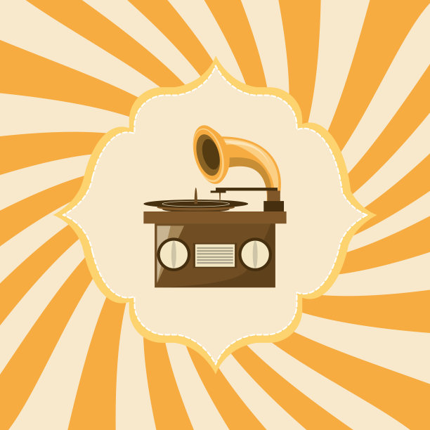 复古的音乐设计图片下载