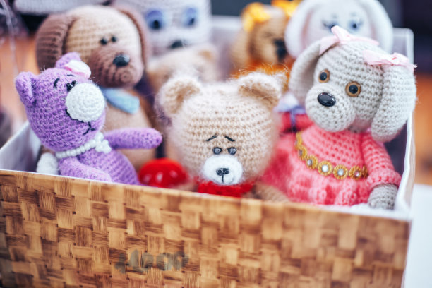 针织软玩具箱图片下载