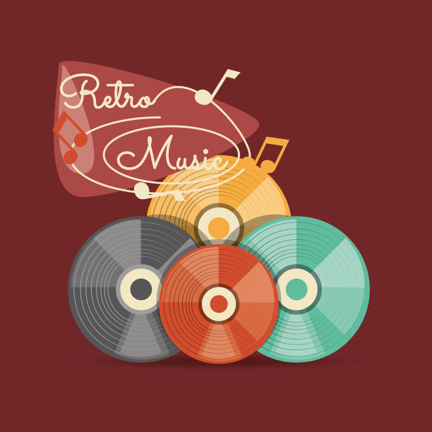 复古的音乐设计图片下载