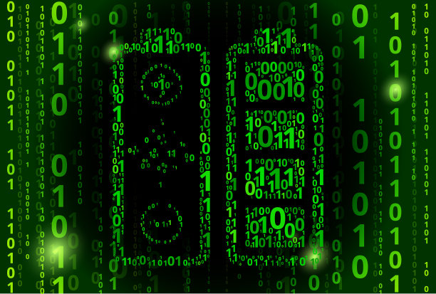 电池二进制码矢量模式背景图片下载