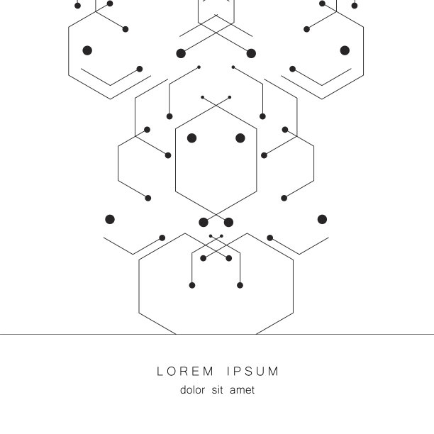 背景六边形几何图形。创新过程的技术设计图片下载