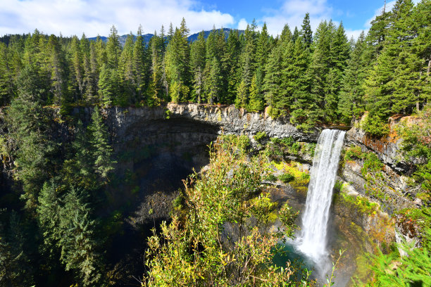 加拿大不列颠哥伦比亚省白兰地瀑布图片下载