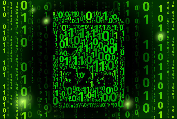 32GB SD卡二进制码向量模式背景图片下载